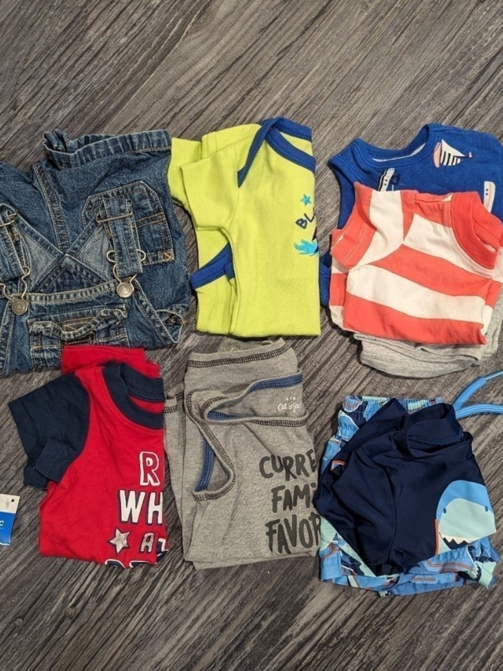 Kids Matching Set - Multi Color Assorted Tops and Swim -
